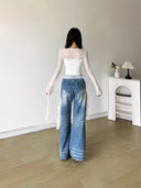 Irregular Ruffled Strap Shoulder T-shirt Women's Early Autumn Niche Design Sense Slim-fit Slimming Hot Girl Sexy Top