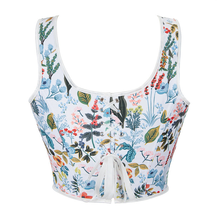 New Style Black Flower Adjustable Shoulder Strap Women's Tube Top Push-Up Top Aliexpress Cross-Border E-Commerce Supply